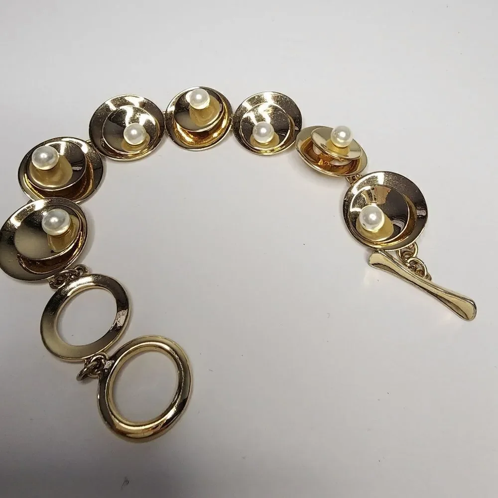KATE SPADE NEW YORK Gold Tone Bracelet Multi Size Adjustable - Picture 2 of 5